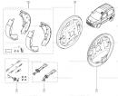 Защита тормозного диска задняя правая Renault Kangoo 7701070955