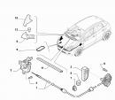 Ручка открывания капота Fiat Doblo 735410607
