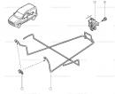 Механизм крепление запасного колеса (крюк, скоба) Nissan Kubistar 8200497843