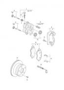 Суппорт передний правый однокатковый 300/28/2*48 Mercedes Sprinter 9064210598