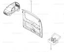 Дверь задняя ляда под стекло Renault Kangoo 7751478149