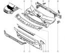 Кронштейн крепления планки под лобовое стекло правый Renault Megane 160764F