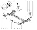 Балка задней подвески Renault Espace 555013092R