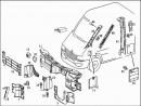 Декоративная накладка лобового стекла левая внутренняя Mercedes Sprinter A9016921902