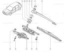 Щеткодержатель стеклочистителя задних дверей/ ляда (универсал) Renault Laguna 7701049011