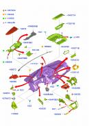 Детали панели (подстаканник левый) Ford Transit BK31V044J96A
