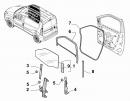 Уплотнитель стекла передней двери левой Fiat Doblo 51810471