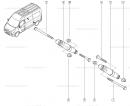 Амортизатор задний ("двухкатковый/ спарка, задний привод" стойка ) Renault Master 562101046R