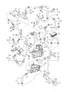 Патрубок системы охлаждения Volkswagen Transporter 7E0121073AE