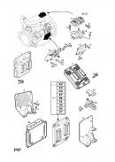 Кронштейн крепления датчика наддува воздуха Opel Combo 1237755