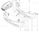 Бампер передний с 2006 Renault Trafic 620100101R