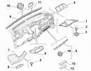 Декоративная накладка торпеды (крышка блока предохранителей) Fiat Doblo 735456172