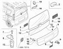 Ручка двери задней наружная ляда Opel Combo 51829929