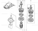 Опорная подушка амортизатора (упругая пробка, опора амортизатора) Renault Laguna 8200002876