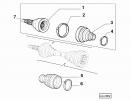 Пыльник полуоси внутренний левый Volkswagen Caddy 46307841