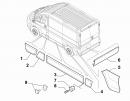 Молдинг задний за аркой правый (листва, накладка декоративная) Fiat Ducato 735491683