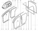 Уплотнитель дверей задних (багажника) Mercedes Citan 8200425644