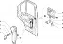 Корпус личинки замка передней левой двери Fiat Ducato 735321287