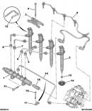 Трубка топливная №4 Ford Transit 9659297080