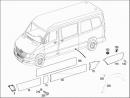 Молдинг задней правой боковой части (листва, накладка декоративная) Mercedes Sprinter A9066900562