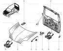 Упор капота (фиксатор, держатель, опора) Mercedes Citan 8200497788