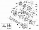 Вторичный вал 15x74 MLGU (6 ступенчатая КПП/ ML, MLGU ) Fiat Ducato 9671953188