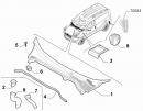 Декоративная накладка задняя Opel Combo 51887361