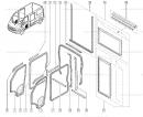 Уплотнитель двери  боковой сдвижной правой/ левой Renault Mascott 8200234587