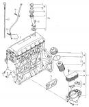 Масляный охладитель (теплообменник, радиатор) Volkswagen Transporter 070117021D 