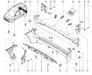 Накладка фонаря заднего правого ляда (уголок бампера) Renault Kangoo 8200642141