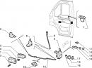 Тяга замка двери передней правой Peugeot Boxer 1305304080