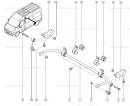 Стабилизатор задний однокатковый (передний привод) Renault Master 562301270R