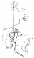 Маслопровод турбины обратный Volkswagen Transporter 028 145 736 D