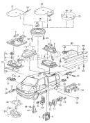 Плафон освещения салона Volkswagen Transporter 357947111C