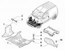 Защита двигателя пластик правая сторона Citroen Nemo 51749481