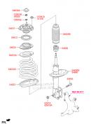 Проставка пружины передней под опору (резиновая) Hyundai H-1 Travel-cargo 546234H000