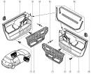 Обшивка двери передней левой Renault Megane 8200368820