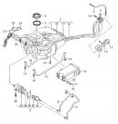 Кронштейн крепления топливного бака (левый) Volkswagen Caddy 2K0201653A