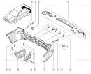 Накладка бампера заднего (универсал) Renault Laguna 7701206441