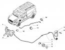 Упор капота (фиксатор) Opel Combo 51810384