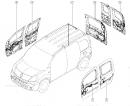 Проводка задней левой распашной двери Renault Kangoo 240516583R