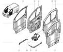 Направляющая стекла двери передней правой (передняя) Renault Trafic 8200153467