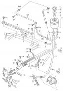 Шланг гидроусилителя руля (шланг обратной магистрали) Volkswagen Caddy 701 422 891 D