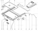Подъемный механизм люка Renault Laguna 7701050163