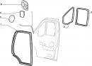 Уплотнитель форточки двери передней правой Peugeot Boxer 1340228080