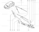 Трапеция дворников с моторчиком (механизм стеклоочистителей) Renault Koleos 28800JY40A