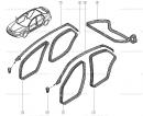 Уплотнитель двери передней левой/ правой Renault Laguna 8200000803